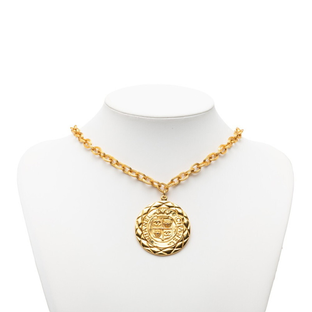 CHANEL Authentic Gold Logo Necklace - Picture 6 of 6